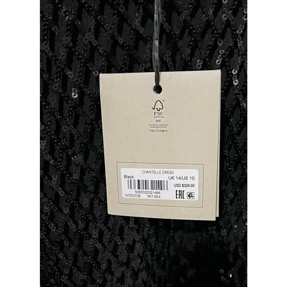 AllSaints Womens Chantelle Dress -10 - Picture 6 of 9